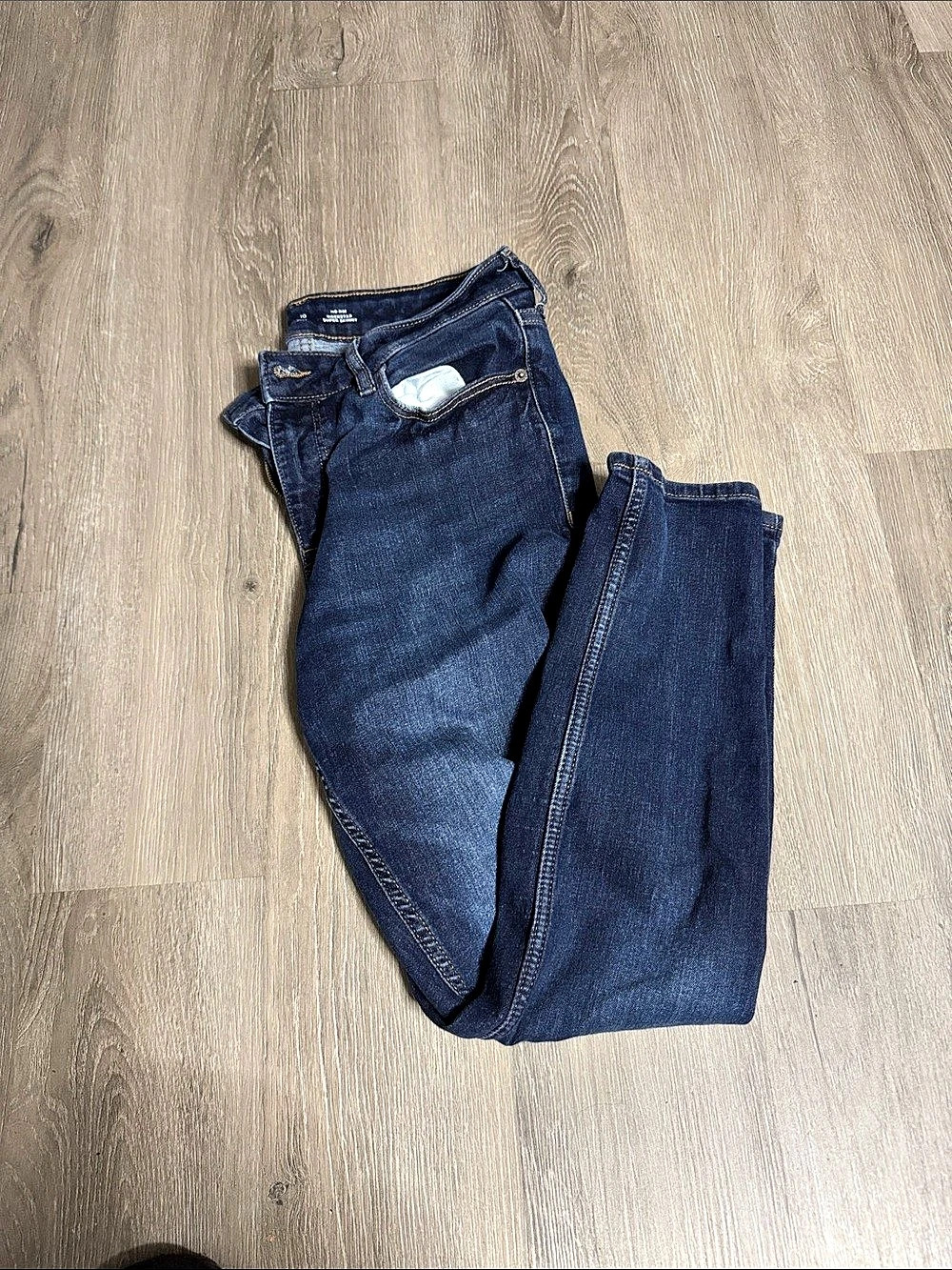 Old Navy Mid-Rise Rockstar Super Skinny Jeans Blue Waist 10